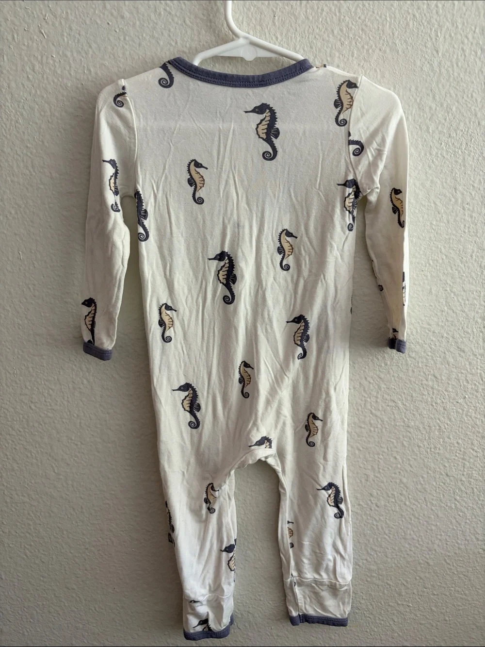 Kyte Baby Zippered Footie Sleeper in the Seahorse print